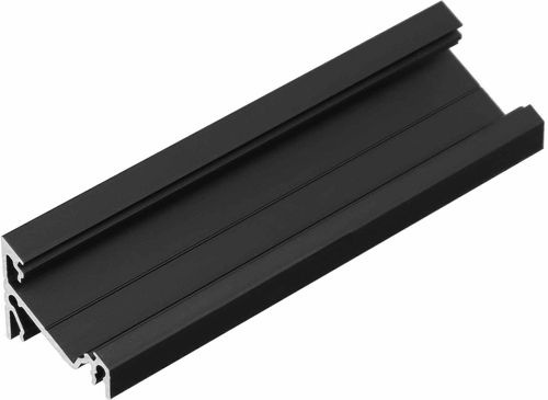LED hoekprofiel met cover 24 mm x 19,4 mm - C21Zwart
