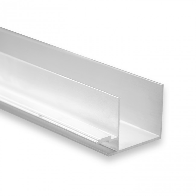 LED plafond profiel 2 meter 33 mm x 16,8 mm GIPSPLAFOND - Opaal / Melkwit (80%)
