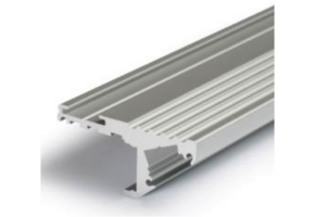 LED strip trapprofiel met cover 41,5 mm x 20,6 mm - D10ALU
