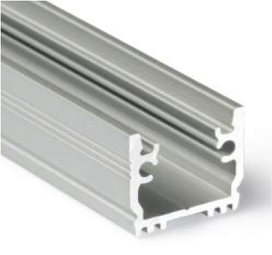 LED strip vloerprofiel 2 meter met cover 15,8 mm x 13,70 mm - VLOER12