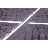 LED strip vloerprofiel 2 meter met cover 15,8 mm x 13,70 mm - VLOER12