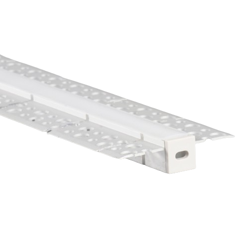 Horizontaal buigbaar LED stucprofiel inclusief afdekking 55,3 mm x 11 mm STUC360