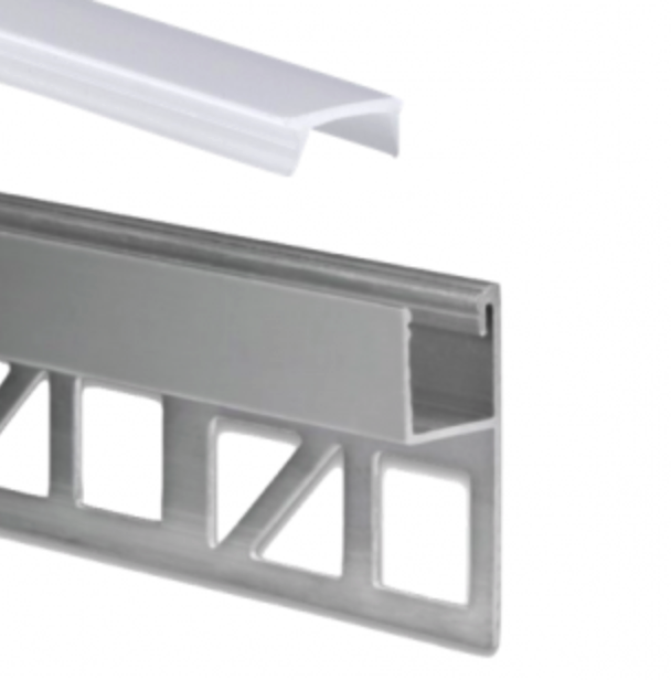 Slim LED stucprofiel 2 meter met opaal klikafdekking 33mm x 11,90 mm - SLIMSTUC04