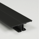 LED strip profiel Up Down - met cover 13,5 mm x 40 mm - UpDown02ZWART
