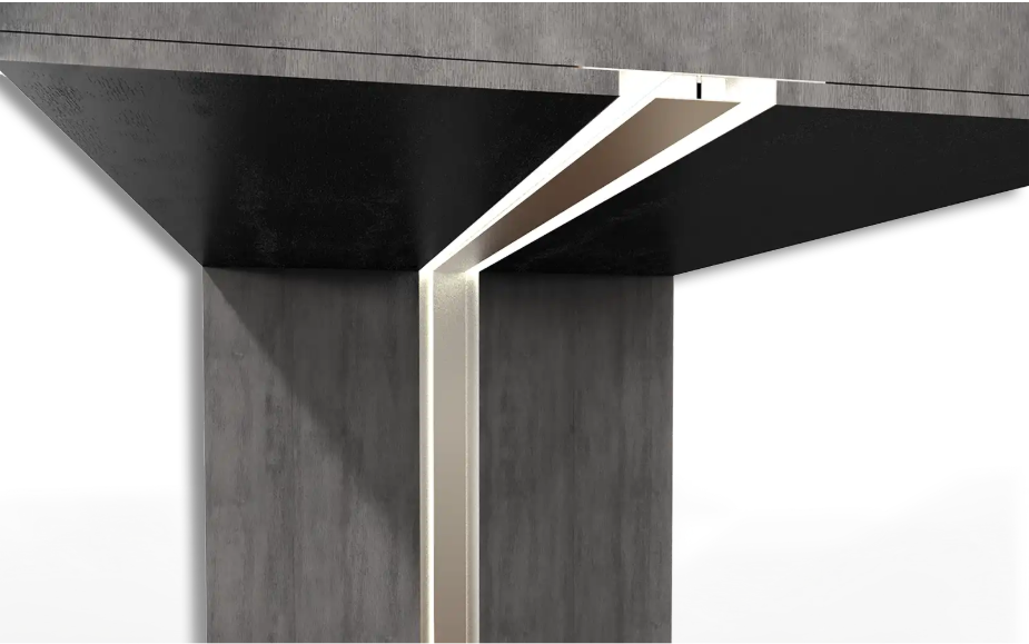 LED profiel Up Down - met afdekking 13,5 mm x 40 mm - UpDown02ZWART