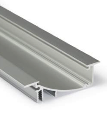 LED gyproc profiel 2 meter met opaal schuifafdekking 53 mm x 13,5 mm F8ALU