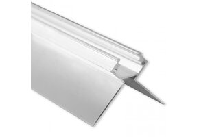 LED gips hoekprofiel met cover 2 meter 37,9 mm x 13,76 mm GIPS23 BUITENHOEK