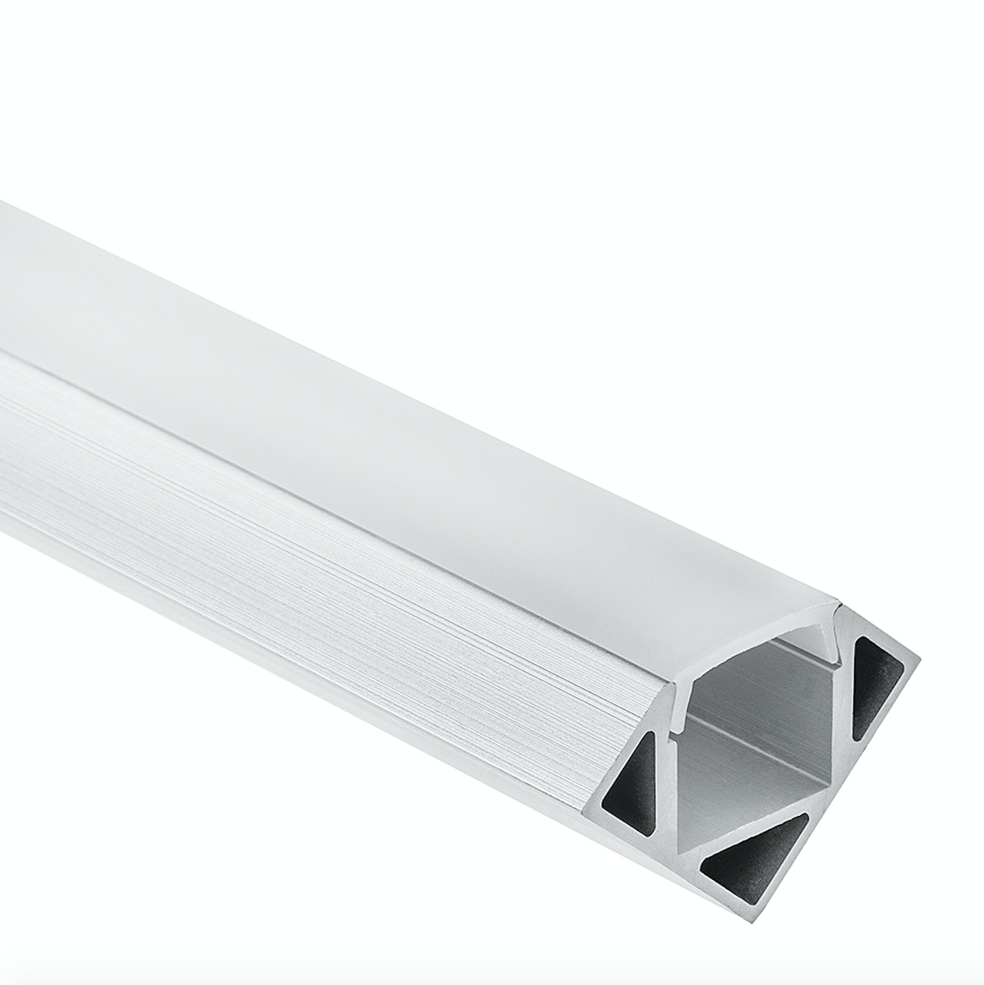 LED hoek profiel met klikcover 25,66mm x 18,01mm - C23ALU