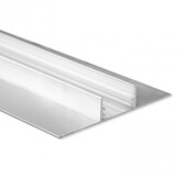 TBP5 extra breed LED gipsprofiel - Geanodiseerd aluminium - afdekking naar keuze