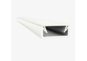 Wit LED strip profiel met cover 15mm x 6mm - 301WIT
