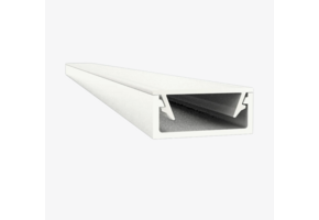 Wit LED strip profiel met cover 15mm x 6mm - 301WIT