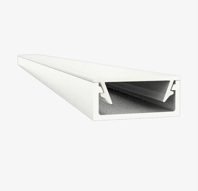 Wit LED profiel met afdekking 15mm x 6mm - 301WIT