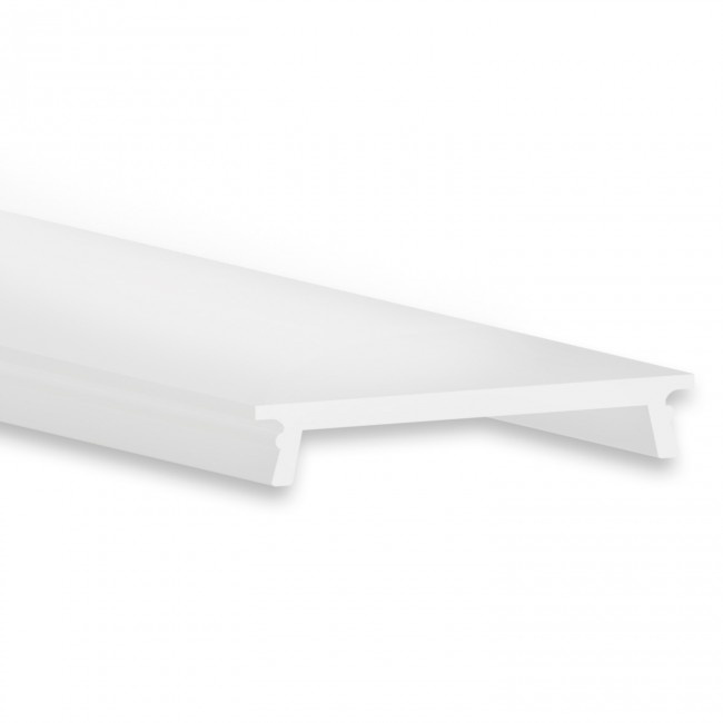PL8 vlak LED inbouwprofiel - Geanodiseerd aluminium - afdekking naar keuze