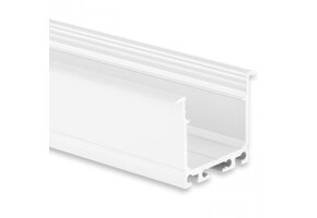 Wit XL LED inbouw profiel met klikcover 36.79mm x 26,00mm - XL07WIT