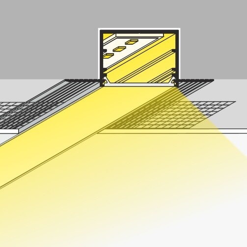 VARIO30-05 ACDE-9 diep trimless LED stucprofiel - Geanodiseerd aluminium - afdekking naar keuze