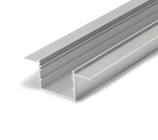 Trimless LED stucprofiel 2 meter inclusief klikafdekking 33,4 mm x 21 mm - XL30TrimlessALU