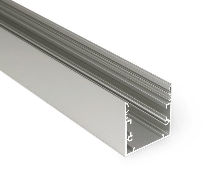 LED profiel XXL 1 meter met afdekking 53 mm x 53 mm - XL53ALU