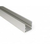 LED strip profiel XXL 1 meter met cover 53 mm x 53 mm - XL53ALU