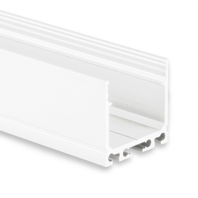 LED XL profiel met klikafdekking 26,79 mm x 26,00 mm - XL06Wit