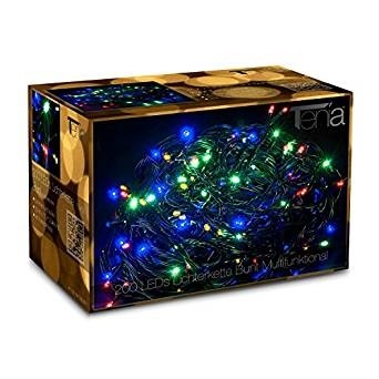 Kerstverlichting multi color switch gekleurde 320 LED lampjes – 32 meter met 8 functies – IP44 voor binnen en buiten – LUKSUS