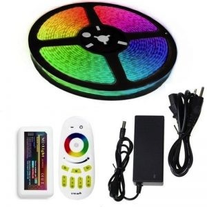 PRO complete RGB LED strip set 14,4W 1280LM p/m IP20 12vdc - 5 meter