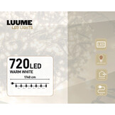 Extra lange Kerstverlichting 54 meter Warm Wit met 720 LED's