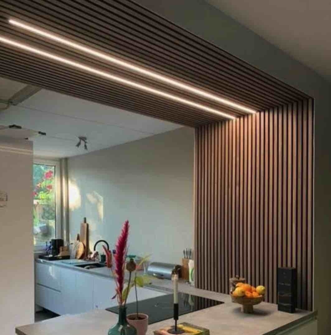 LED strip profiel voor akoestische panelen