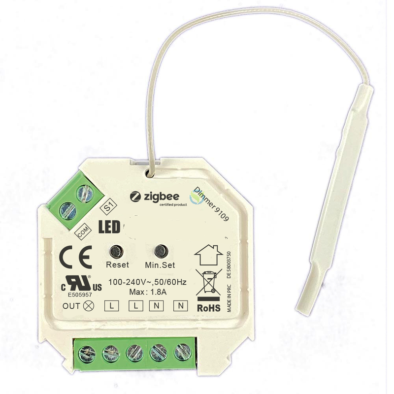Draadloze LED dimmer ZIGBEE - t.b.v. FASE LED DIMMER - ZIGBEE9109
