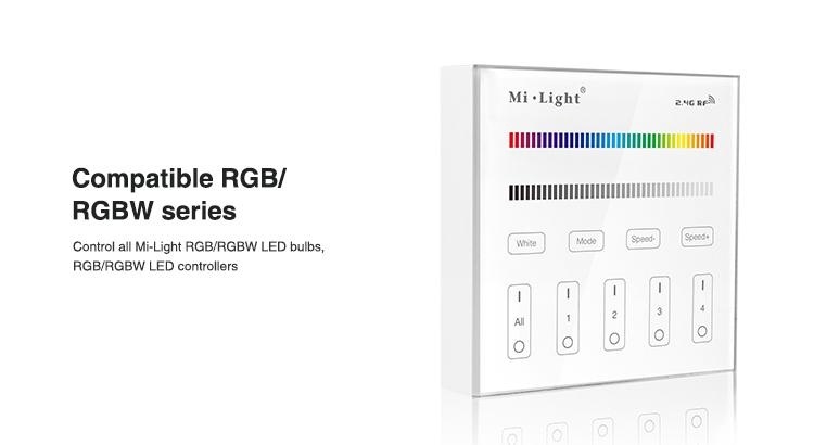 RGB / RGBW / RGBWW LED wanddimmer - Draadloos