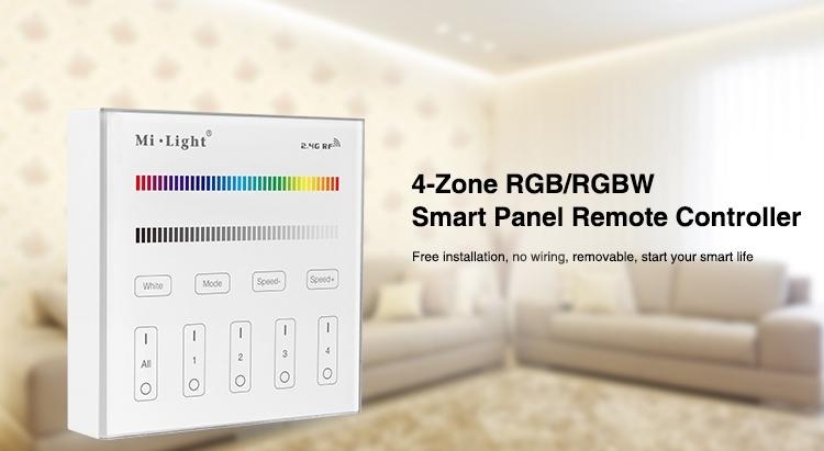 RGB / RGBW / RGBWW LED wanddimmer - Draadloos