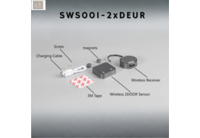Draadloze dubbele deursensor LED - SWS001-2xDEUR