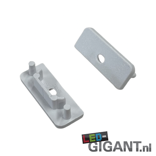 Eindkap met kabeldoorvoer - 09WIT