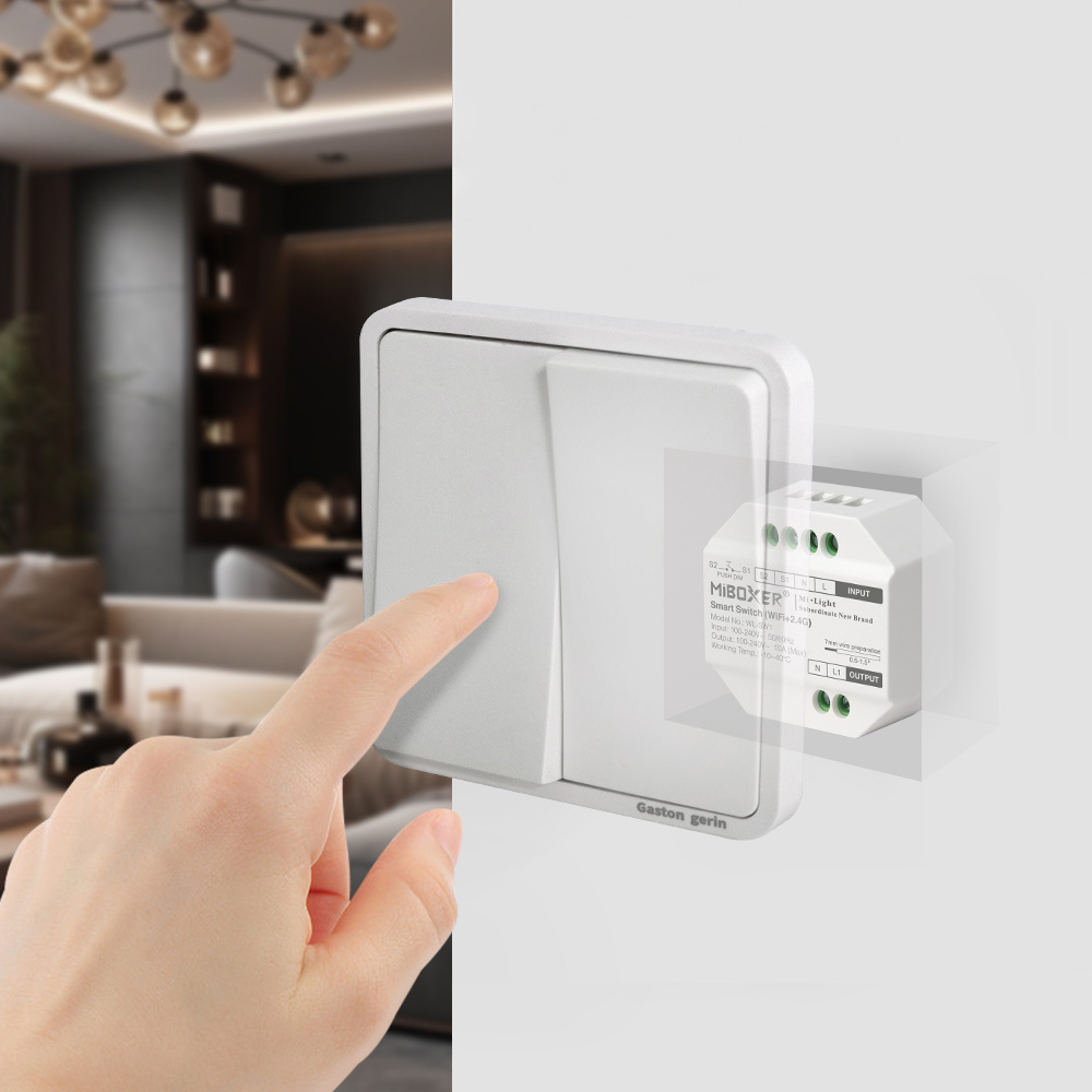 Draadloze AC TRIAC LED dimmer – Draadloze Fase afsnijding LED dimmer – Miboxer WL-SW1