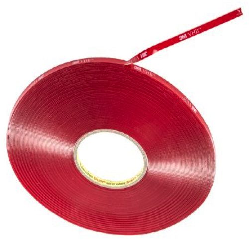 LED profiel montage tape 8mm t.b.v. slim LED profielen - 1 meter
