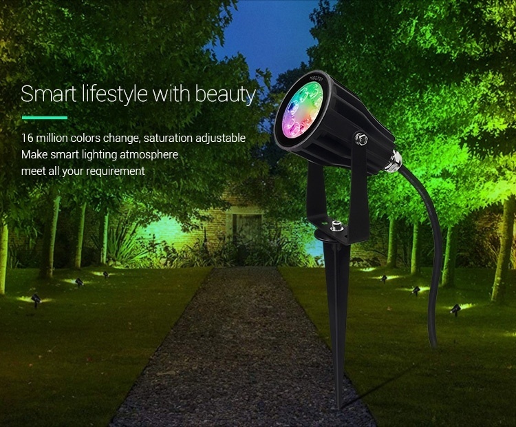 Mi-light 6W RGBCCT 220V LED Tuinspot Kleur+Dual Wit