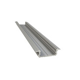 Verzonken LED strip profiel 2 meter met opaal klikcover 16 mm x 6,10 mm 08.2ALU