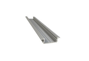 Verzonken LED strip profiel 2 meter met opaal klikcover 16 mm x 6,10 mm 08.2ALU
