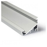 LED hoekprofiel met cover 34 mm x 26,8 mm - C27ALU