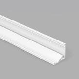 Wit LED hoekprofiel 2 meter met opaal cover 16,5 mm x 16,5 mm - CABI12 - RAL9003 - C12WIT