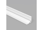 Wit LED hoekprofiel 2 meter met opaal cover 16,5 mm x 16,5 mm - CABI12 - RAL9003 - C12WIT