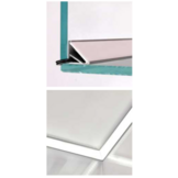 Wit LED hoekprofiel 2 meter met opaal cover 16,5 mm x 16,5 mm - CABI12 - RAL9003 - C12WIT