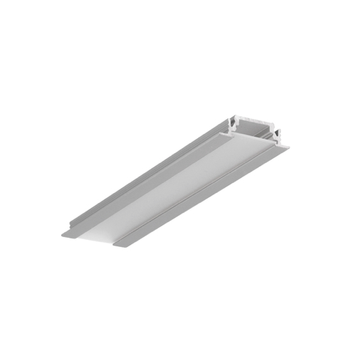 LED inbouw profiel 4 meter met afdekking 24mm x 7mm - 208ALU