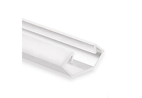 Wit LED hoekprofiel met opaal klikcover 25,45mm x 11,25mm - C23.2WIT