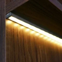 PL8 vlak LED inbouwprofiel - Zwart - afdekking naar keuze