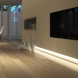 Zwart LED profiel met klikafdekking 10 mm x 9,2 mm - SLIM08ZWART