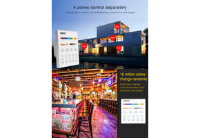 DMX RGBCCT LED wanddimmer - DMX 512 en Draadloos MIBOXER - X5