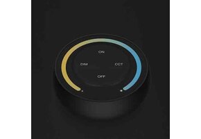 Dual white LED wanddimmer - Antraciet / Grijs - Draadloos - S1-G