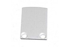 2 x LED strip profiel eindkapjes inclusief schroeven PL5 C6 Spica - Grijs