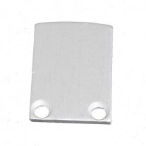 2 x LED strip profiel eindkapjes inclusief schroeven PL5 C6 Spica - Grijs