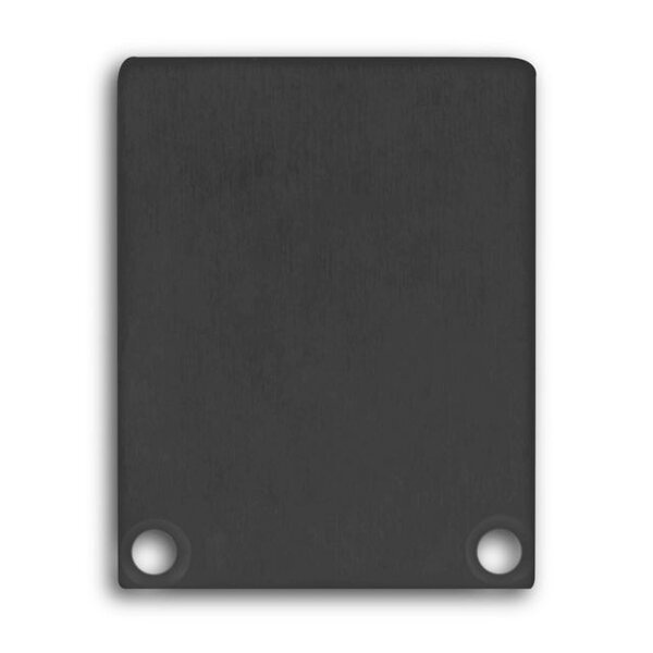 2 x LED profiel eindkappen inclusief schroeven - XL04ZWART.C2